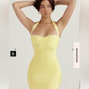 House of CB Maliha Halter Neck Underwire Minidress